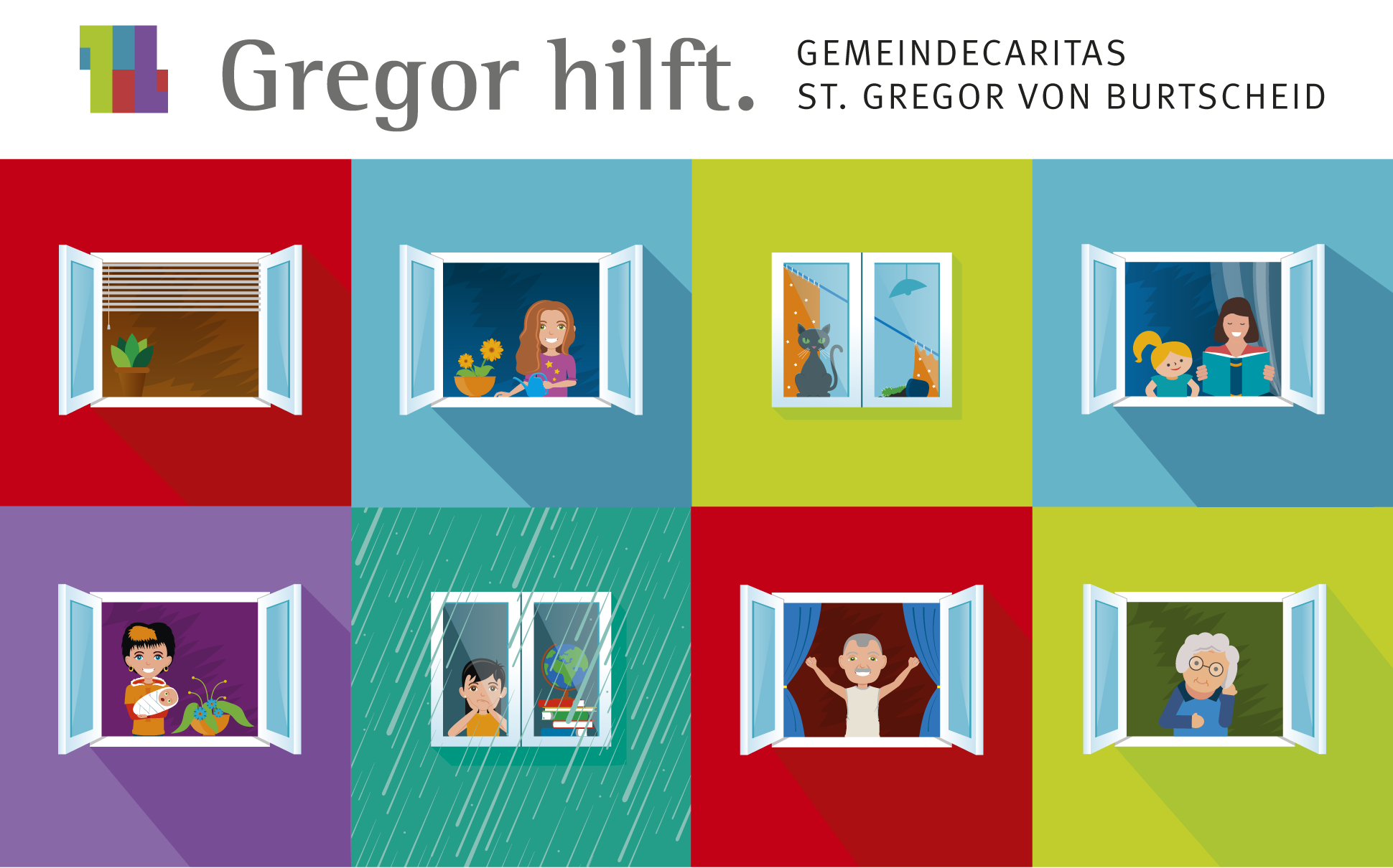 Logo und Domainname www.gregor-hilft.de